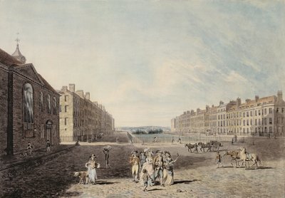 Queen Square, Londres, 1786 de Edward Dayes